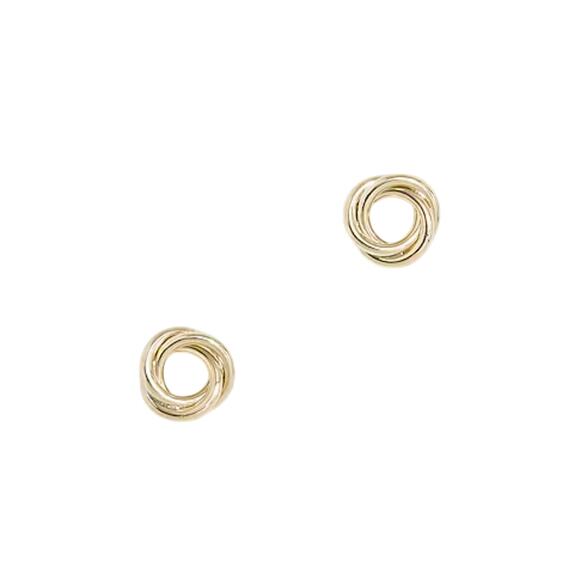 NWT J. Crew Gold Basket Circle Studs - Picture 1 of 5